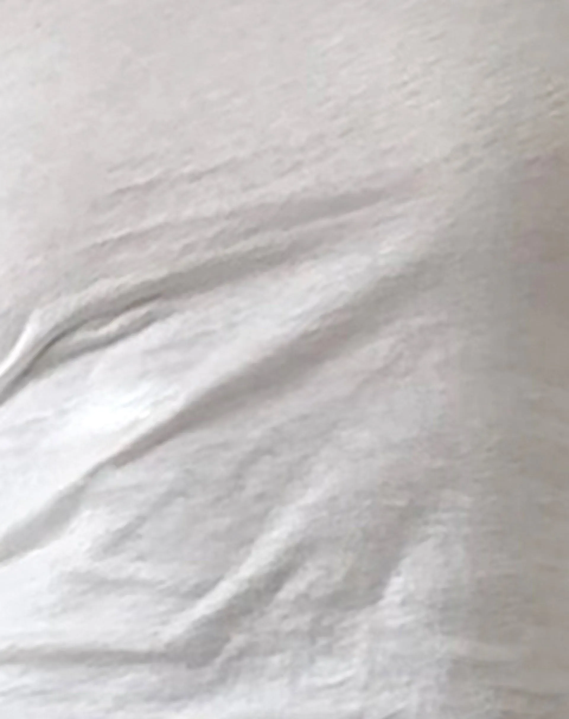 Ledez Asymmetric Slouchy Top in White Tissue Jersey