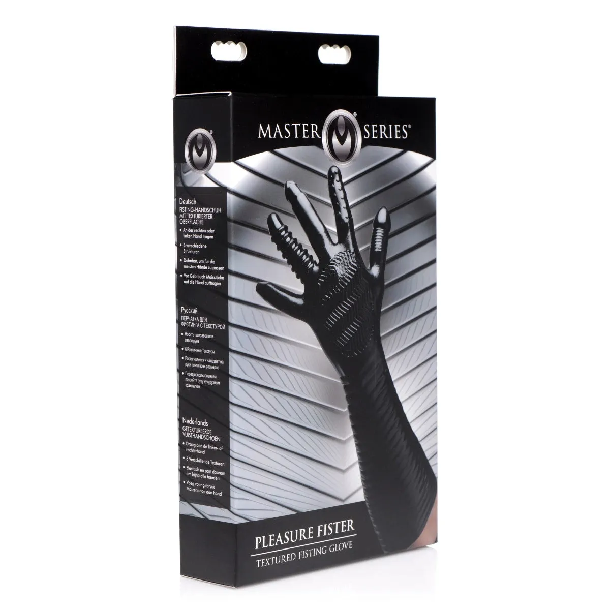 Master Series Pleasure Fister Textured Fisting Glove Black