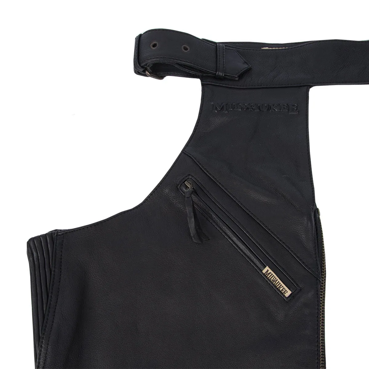 Milwaukee Motorcycle Clothing Company MV8020 Men's Black Leather