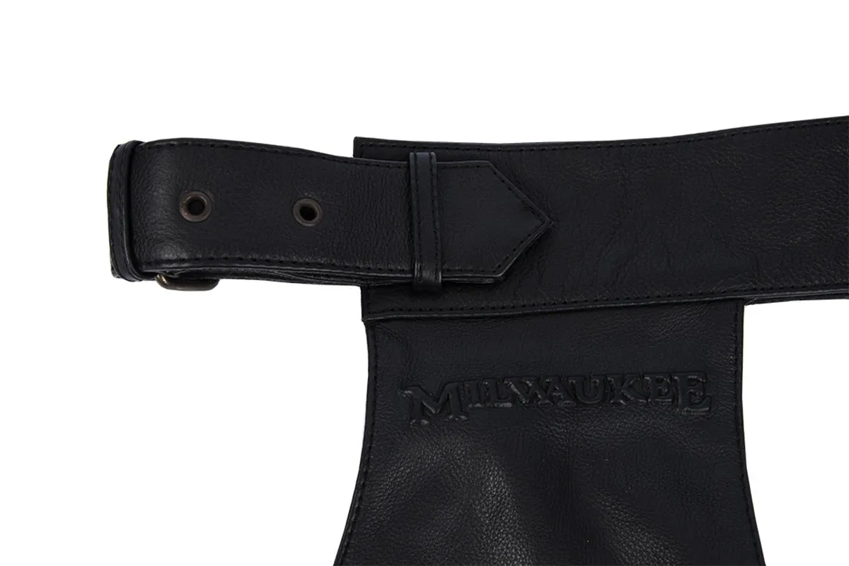 Milwaukee Motorcycle Clothing Company MV8020 Men's Black Leather