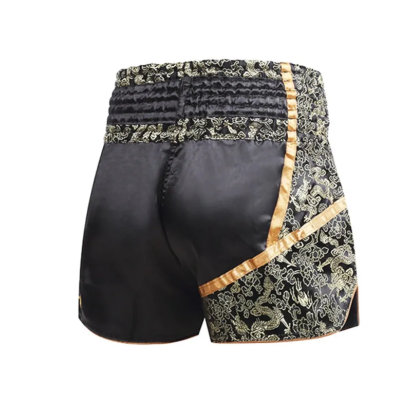 Muay Thai Shorts Embroidery Boxing Shorts Womens Mens Kids Kickboxing Fight Shorts Free Combat Grappling Martial Arts Clothing