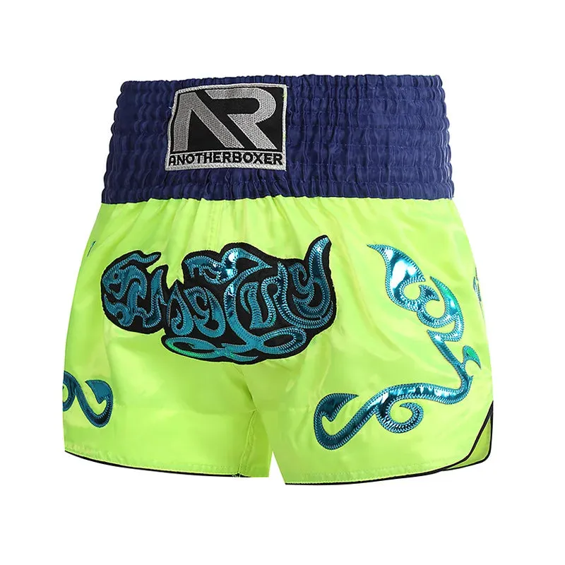 Muay Thai Shorts Embroidery Boxing Shorts Womens Mens Kids Kickboxing Fight Shorts Free Combat Grappling Martial Arts Clothing