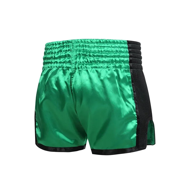 Muay Thai Shorts Embroidery Boxing Shorts Womens Mens Kids Kickboxing Fight Shorts Free Combat Grappling Martial Arts Clothing