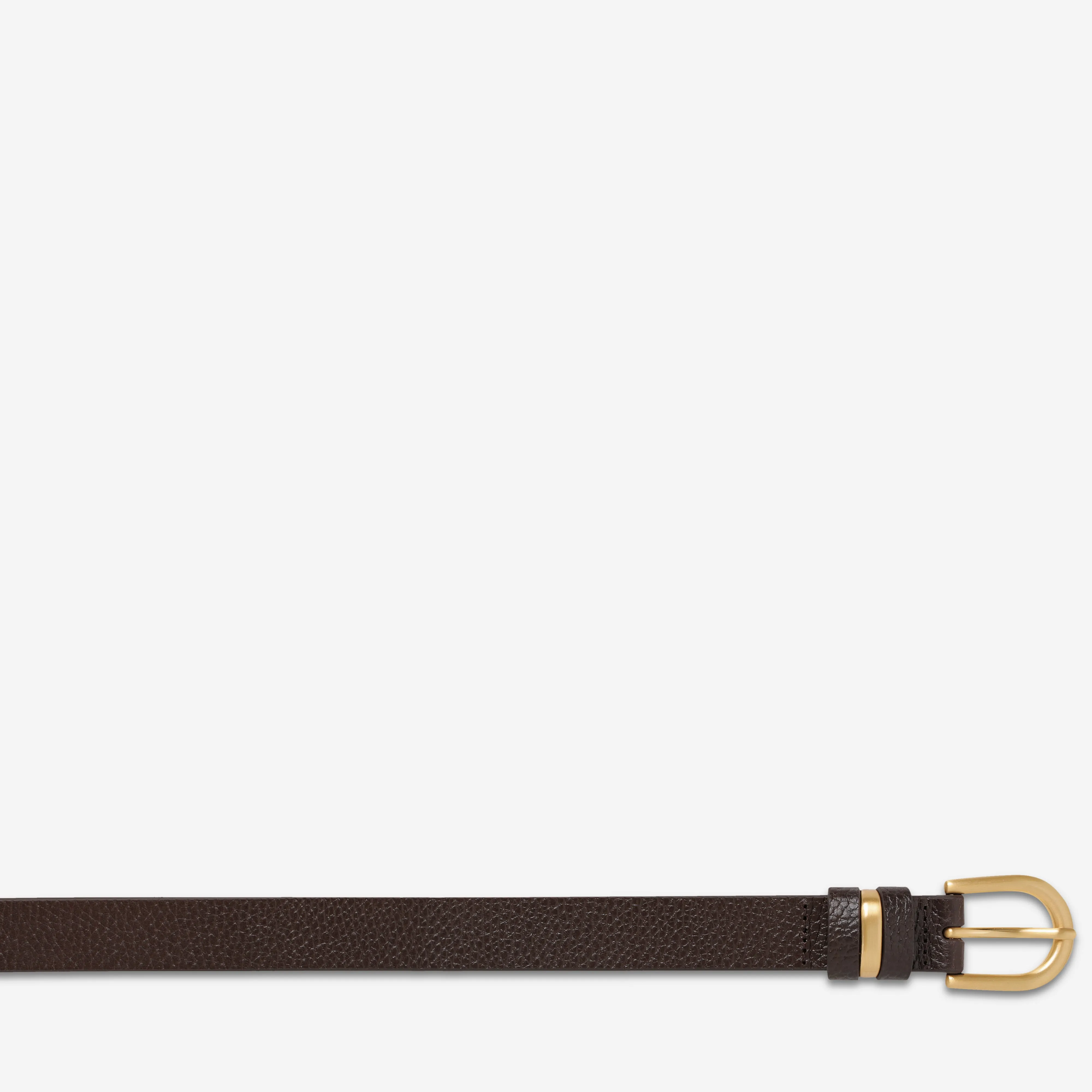 Over And Over Belt - Choc/Gold