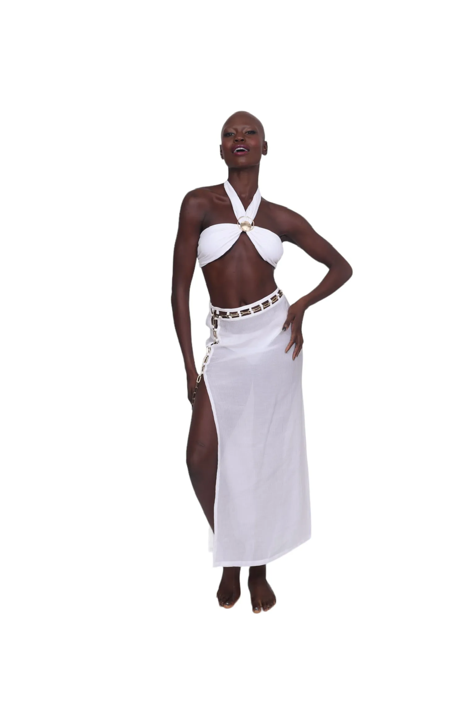 Piera Bikini Top - White
